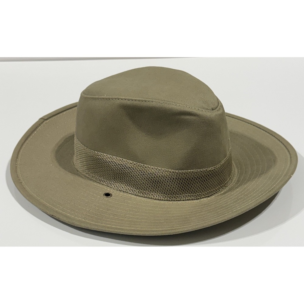 DOBBS - Safari Master Hat - 100% Cotton - Olive Khaki - Size Large